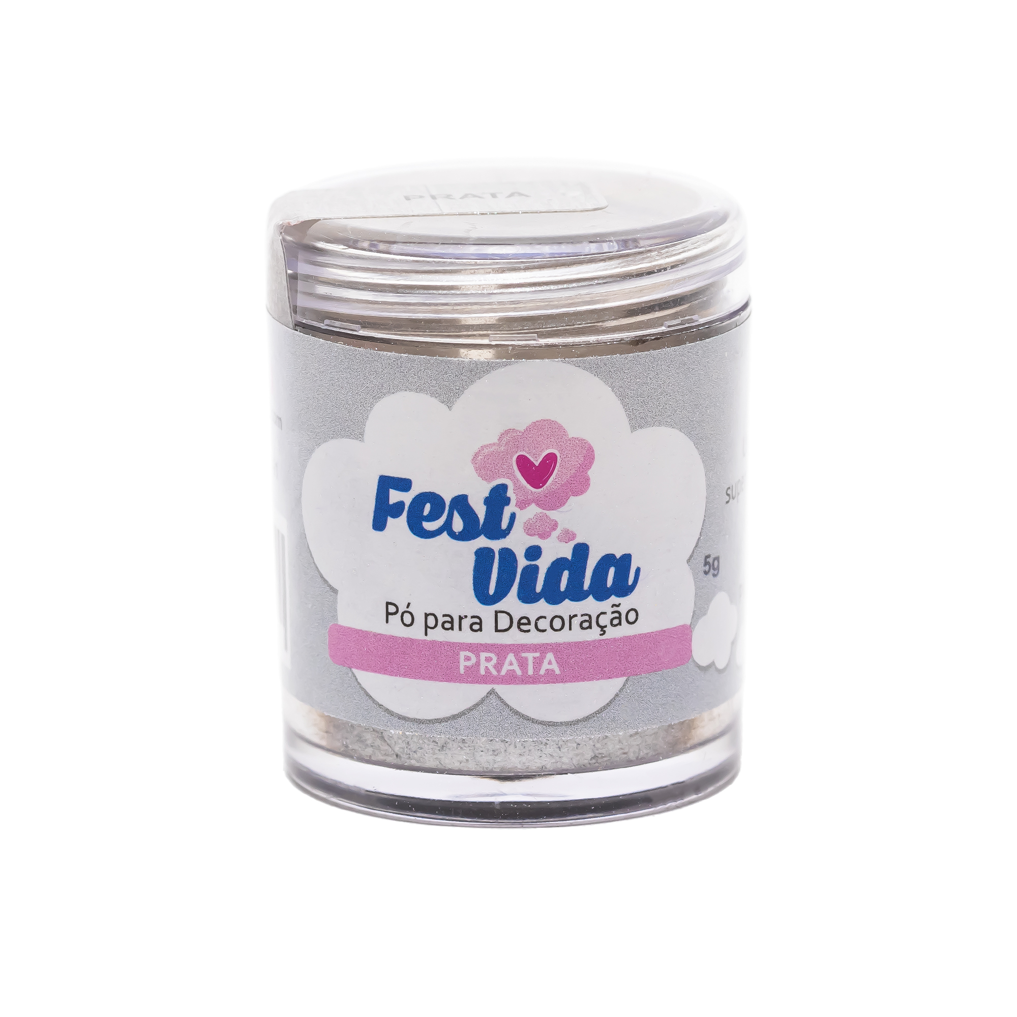 Pó para Decoração Prata