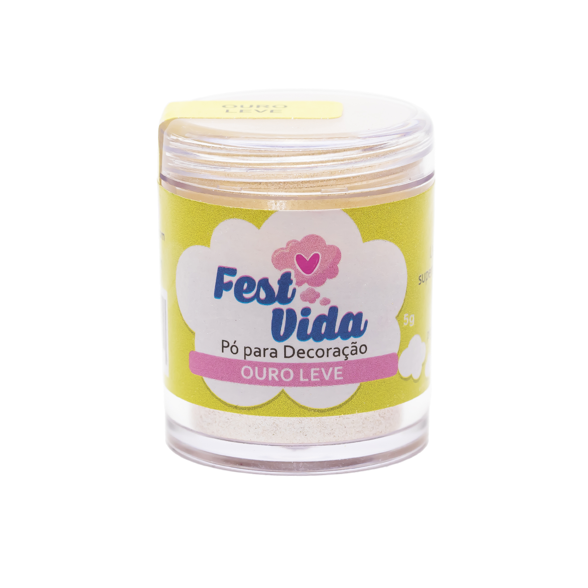 Pó para Decoração Ouro Leve